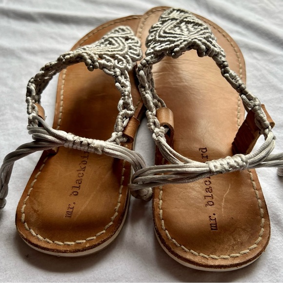 Mr. Blackbird Tulum Macrame Sandals silver - Picture 2 of 7